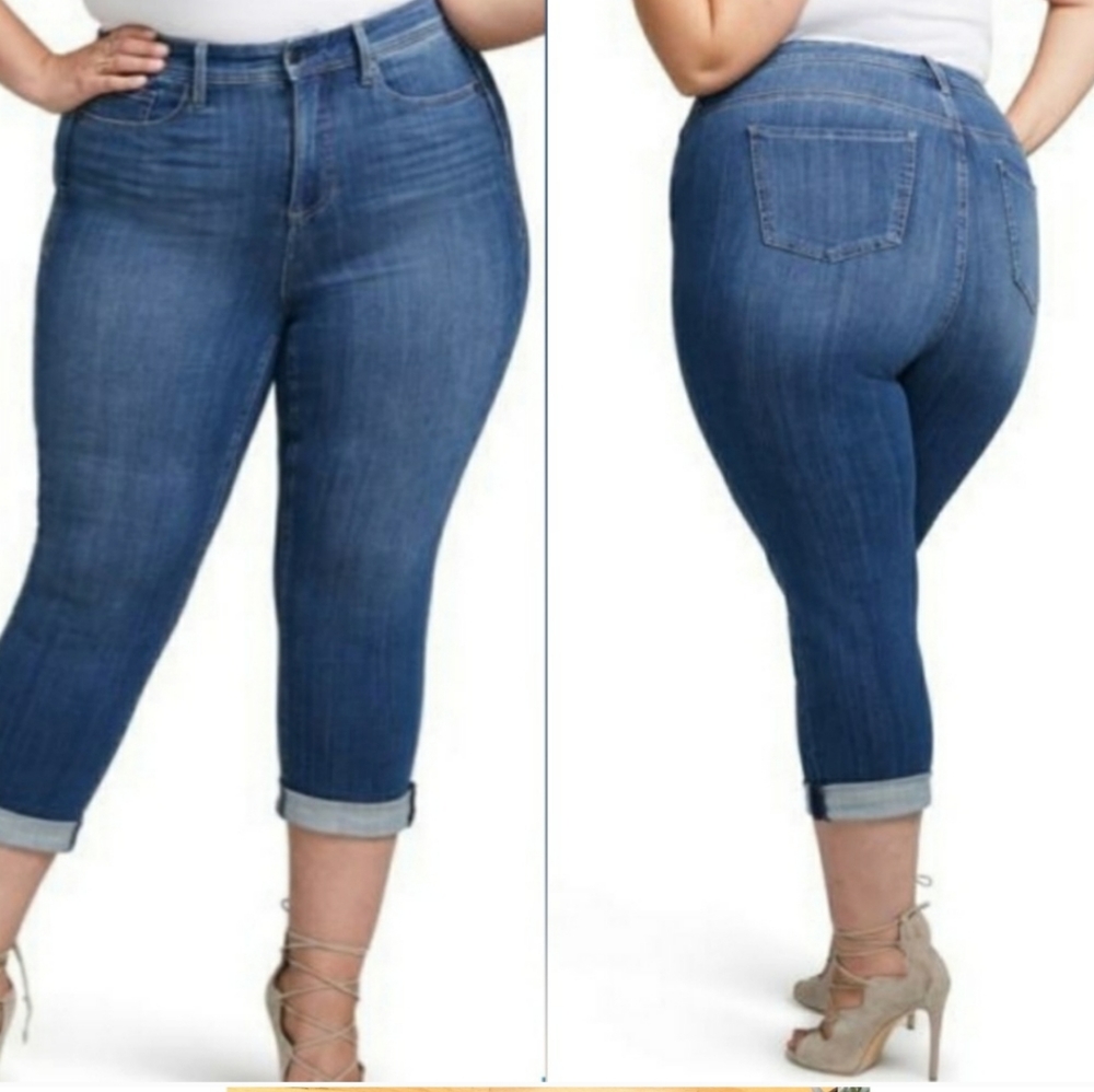 🤩 NYDJ Shape Boost & Sculpt Crop Denim